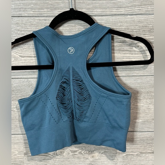 Savvi Prana Sportsbra Size Medium, Blue, Removable Pads - Picture 6 of 7